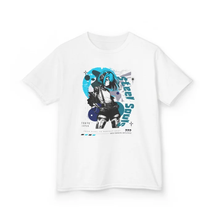 T-shirt Dziecięcy z nadrukiem Steel Souls